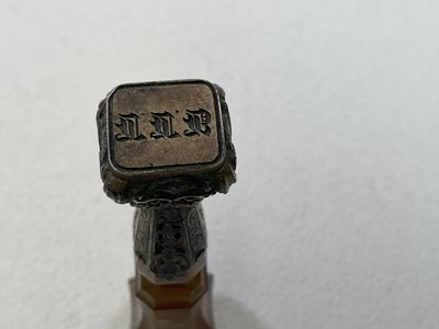 Lot 53 - BONAPARTE INTEREST; a 19th century agate and...