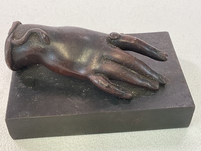Lot 59 - BONAPARTE INTEREST; a small bronze cast hand...