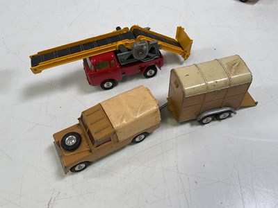 Lot 60 - CORGI; a Land Rover and Rices Pony Trailer...