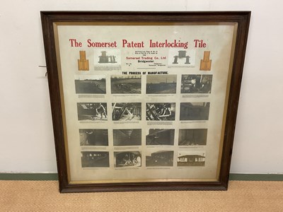 Lot 120 - 'The Somerset Patent Interlocking Tile' photos,...