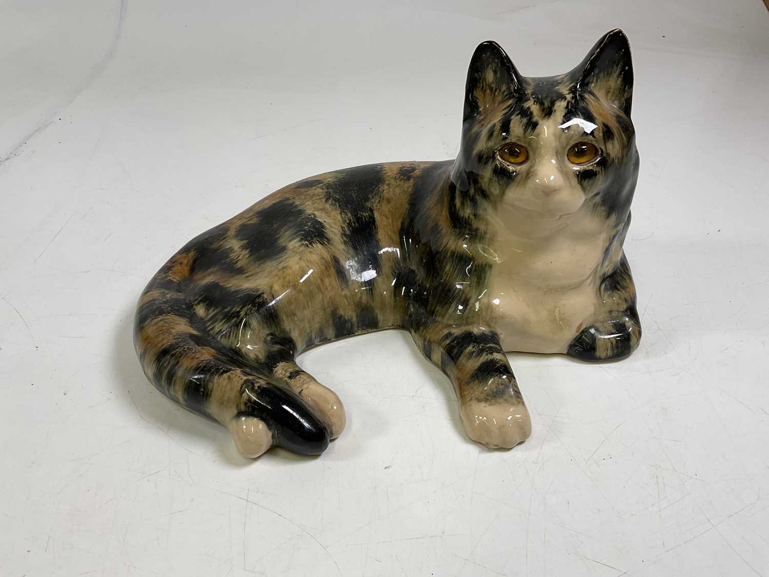 Lot 190 - WINSTANLEY; a model of a cat.