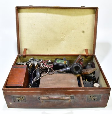 Lot 266 - A collection of vintage telephones and...