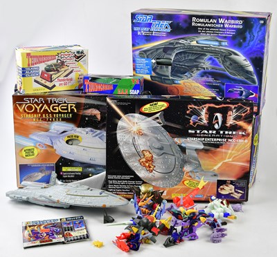 Lot 394 - STAR TREK; a collection of vintage toys,...