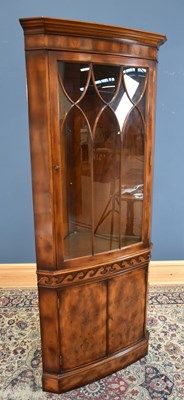 Lot 121 - RACKSTRAW; a reproduction yew wood...