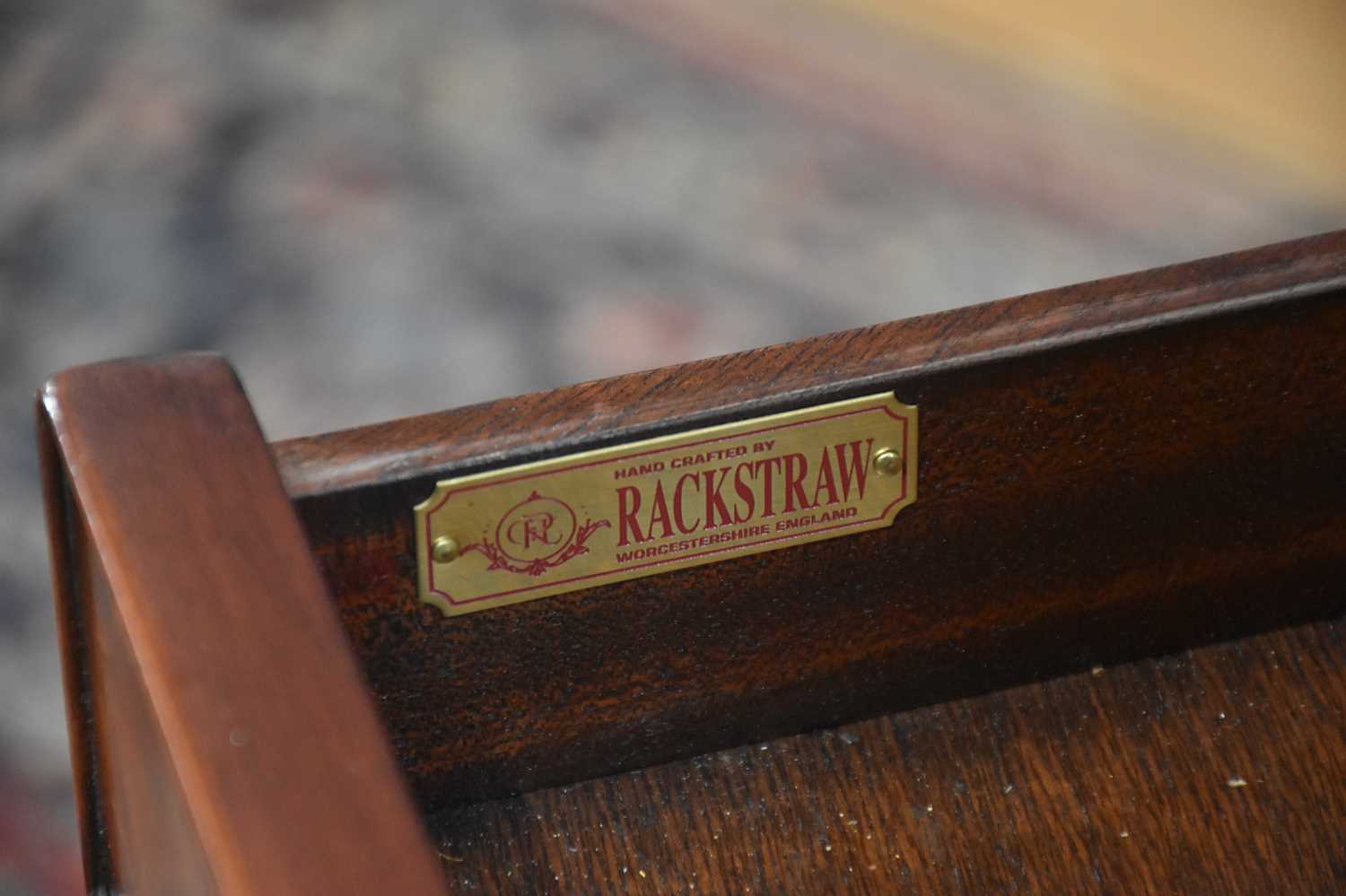 Lot 106 - RACKSTRAW; a modern yew wood cocktail