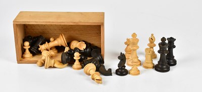 Lot 429 - A full set of wooden chess pieces, boxed.