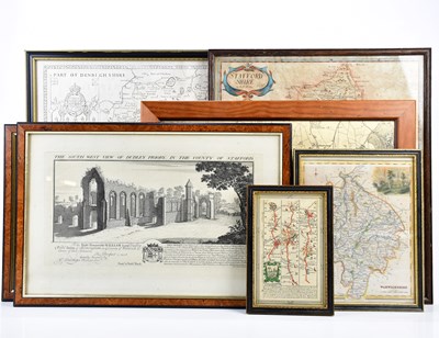 Lot 2408 - Two 18th century engravings, Dudley Castle and...