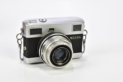 Lot 1421 - WERRA; a Werra VXM 35mm film camera, together...