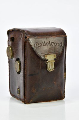 Lot 1400 - ROLLEICORD; a Rolleicord "Art Deco" TLR camera,...