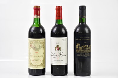 Lot 2835 - RED WINE; three bottles of mixed red wine...