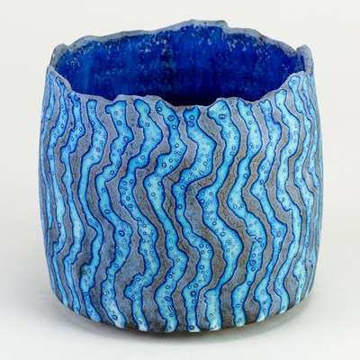 Lot 571 - PETER BEARD (born 1951); a stoneware vessel...