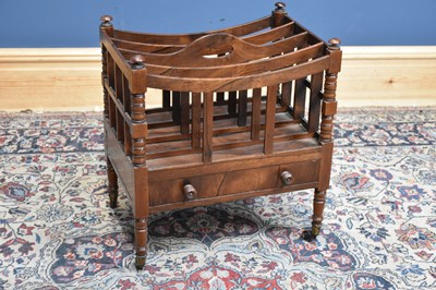Lot 42 - A Victorian rosewood four division Canterbury...
