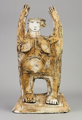 Lot 142 - CHRISTY KEENEY (born 1958); an earthenware...