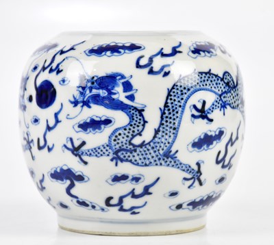 Lot 1174 - A late 19th century Chinese blue and white...