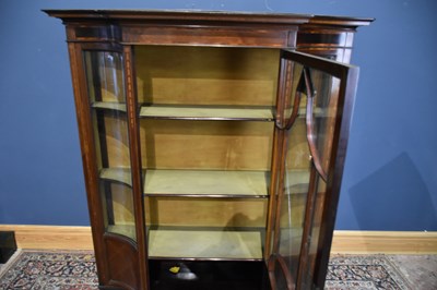 Lot 40 - An Edwardian inlaid mahogany display cabinet...