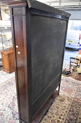 Lot 40 - An Edwardian inlaid mahogany display cabinet...