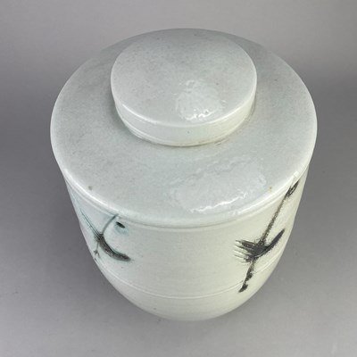 Lot 296 - JACK DOHERTY (born 1948); a tall porcelain jar...