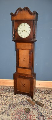 Lot 201 - An early 19th century eight day longcase clock,...