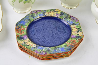 Lot 1326 - WILKINSON; four sandwich plates and an Art...