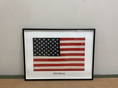 Lot 96 - PETER BLAKE; inkjet on paper, 'Old Glory',...