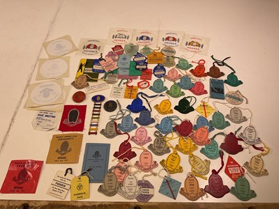 Lot 79 - A collection of Bugatti Owners Club badges and...