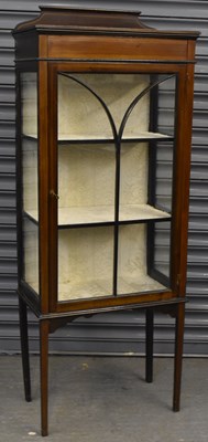 Lot 68 - An Edwardian mahogany and crossbanded display...