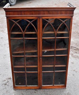 Lot 1588 - An early 19th century mahogany bookcase top...