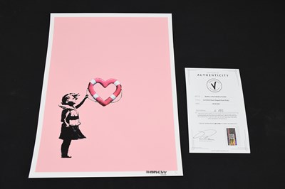 Lot 1195 - BANKSY (born 1974); giclee print on 308 museum...