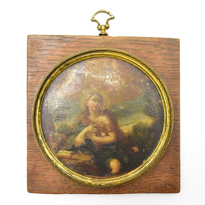 Lot 453 - UNATTRIBUTED; a 19th century oil on copper...