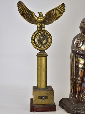 Lot 369 - Two cast metal fireside companions, one a...