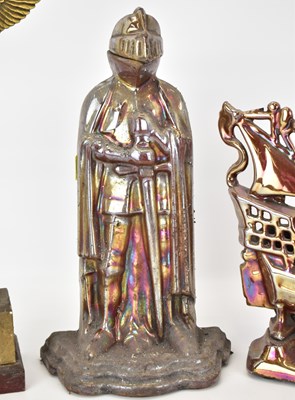 Lot 369 - Two cast metal fireside companions, one a...