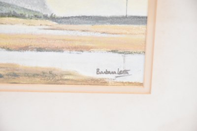 Lot 1550 - BARBARA LEITH; pair of pastels, landscape...