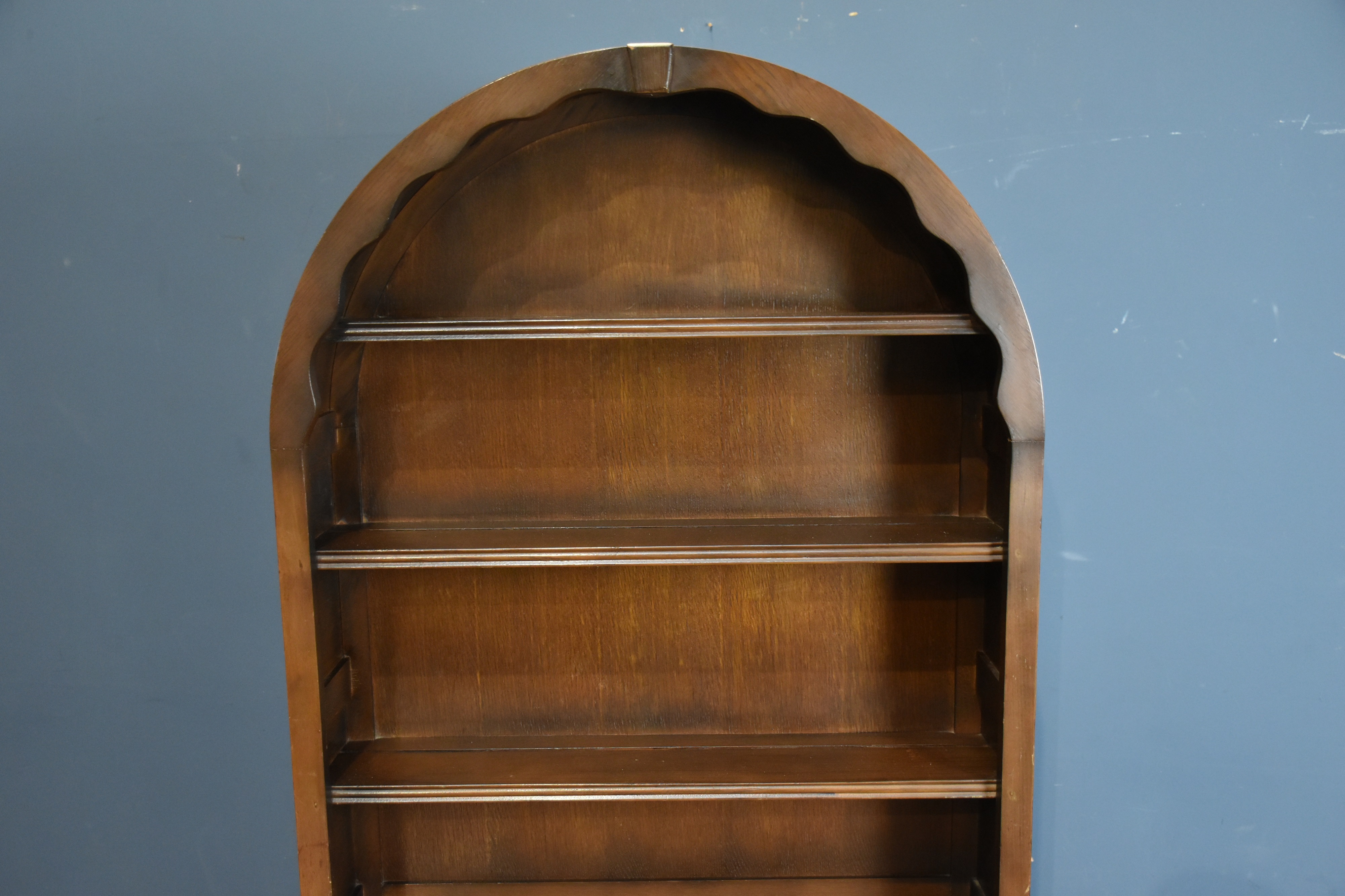 Lot 136 A modern Priory style oak Dutch dresser with