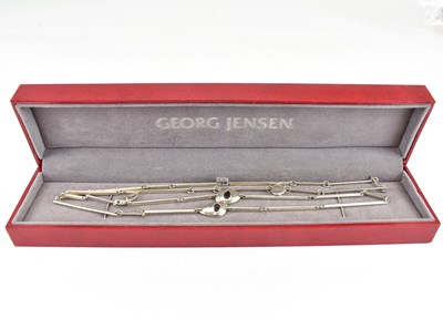 Lot 862 - GEORG JENSEN; a sterling silver necklace,...