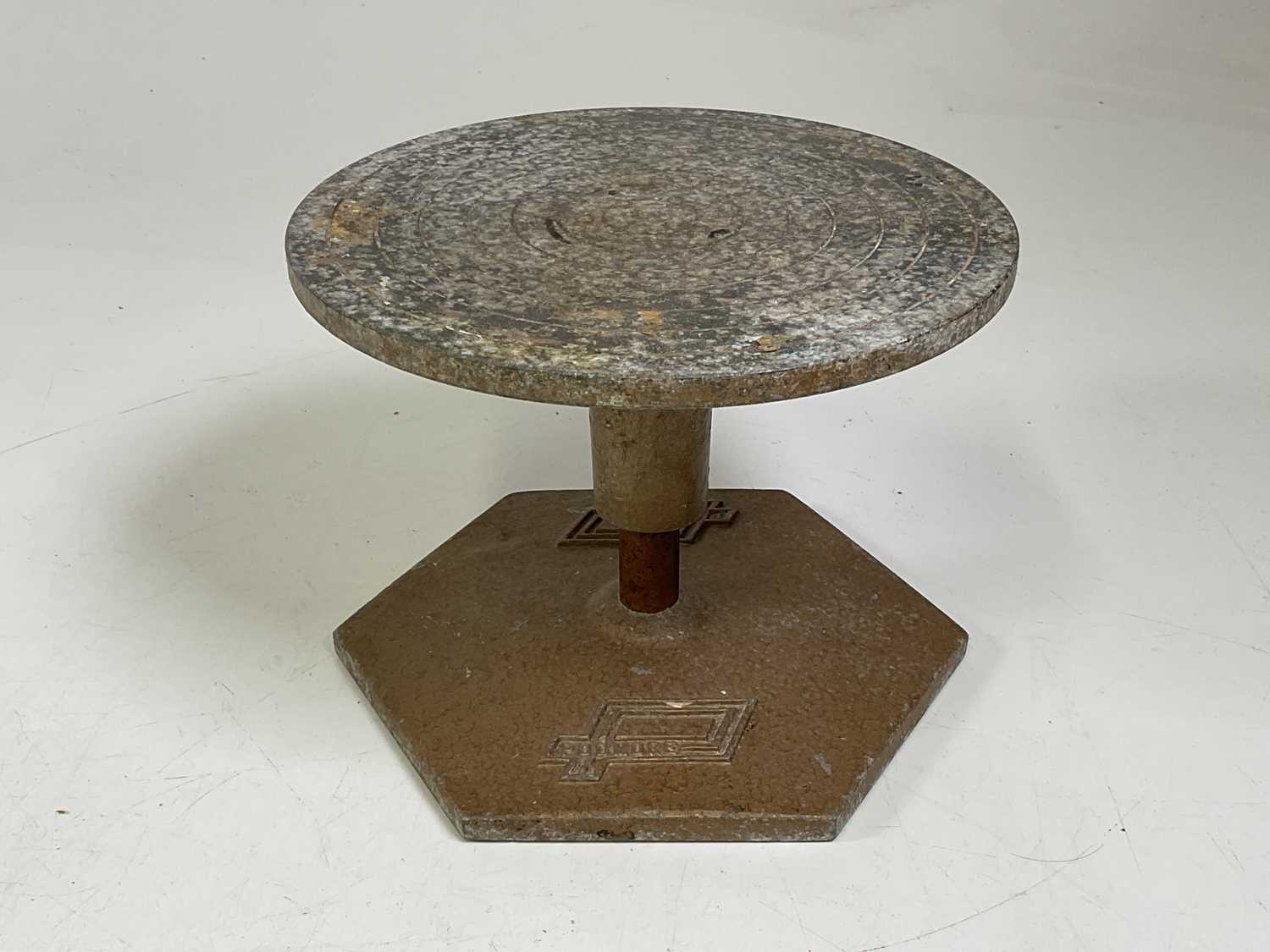 Lot 241 - PODMORE & SONS LTD; a metal potter's wheel...