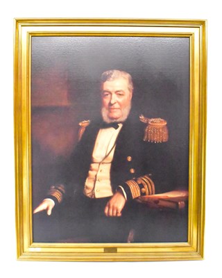 Lot 291 - A modern decorative print of Admiral John Lort...