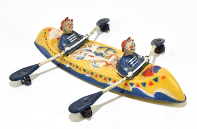 Lot 262 - A vintage English made tinplate canoe,...