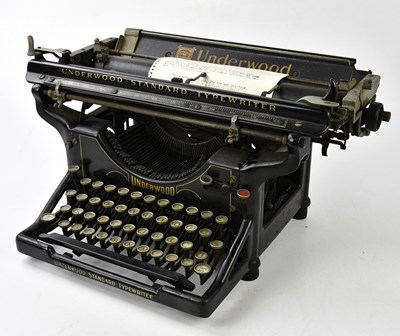 Lot 280 - UNDERWOOD; a vintage standard typewriter.