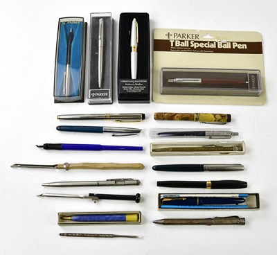 Lot 309 - SHEAFFER; a vintage bakelite fountain pen, a...