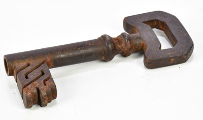 Lot 318 - C. SMITH & SONS, LOCKSMITHS; a cast iron key,...