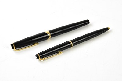 Lot 320 - MONTBLANC; a fountain pen and matching...