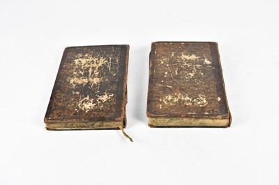 Lot 486 - Hebrew Bible/Torah, vols 4 and 5 only, mottled...