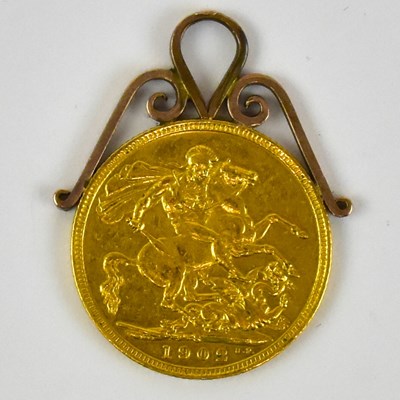 Lot 861 - An Edward VII, 1902 full sovereign in yellow...