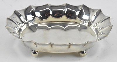 Lot 731 - TIFFANY & CO; a sterling silver oval footed...