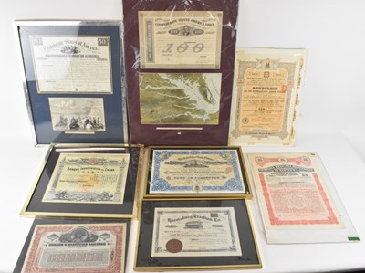 Lot 392 - A quantity of assorted bonds and certificates...