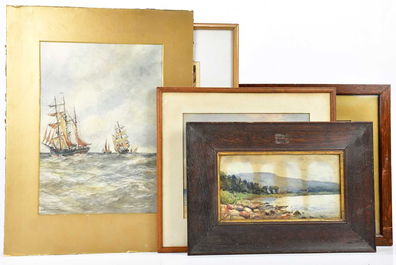 Lot 1478 - AUBREY RAMUS; watercolour, maritime scene,...