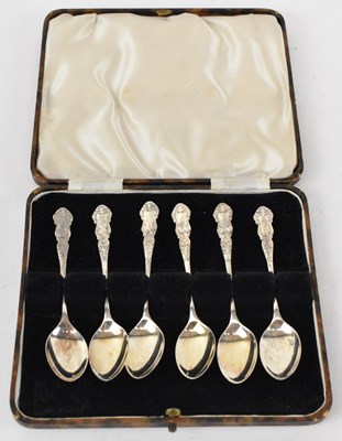 Lot 758 - HENRY CLIFFORD DAVIS; a set of six hallmarked...