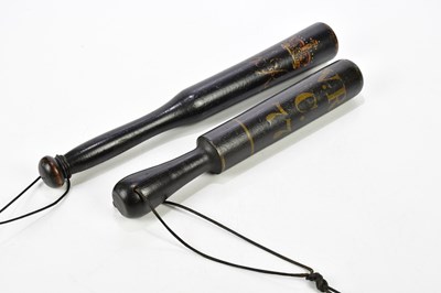 Lot 245 - A Georgian ebonised policeman's truncheon,...