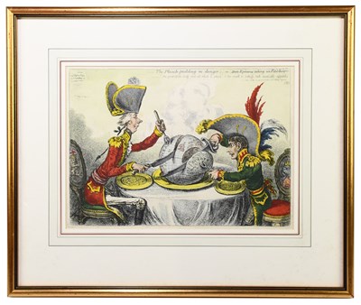 Lot 902 - JAMES GILLRAY; 19th century hand coloured...