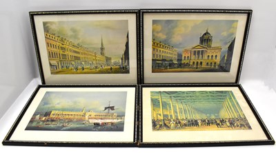 Lot 452 - Four coloured prints, all Liverpool scenes...